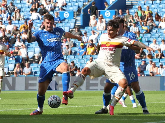 SOCCER - Friendly Match - Brighton and Hove Albion vs. Roma Photo by IPA ABACAPRESS.COM87327587 - August 8, 2026: Brighton vs. AS Roma (Friendly). Sports; Soccer; Pictured: Castro (Photo by Gino Mancini) Brighton  Copyright: xIPAxSport ABACAx