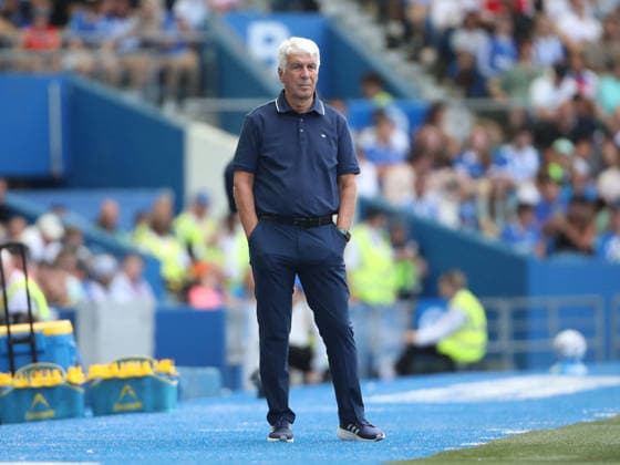 SOCCER - Friendly Match - Brighton and Hove Albion vs. Roma Photo by IPA ABACAPRESS.COM87327599 - August 8, 2026: Brighton vs. AS Roma (Friendly). Sports; Soccer; Pictured: Gasperini (Photo by Gino Mancini) Brighton  Copyright: xIPAxSport ABACAx