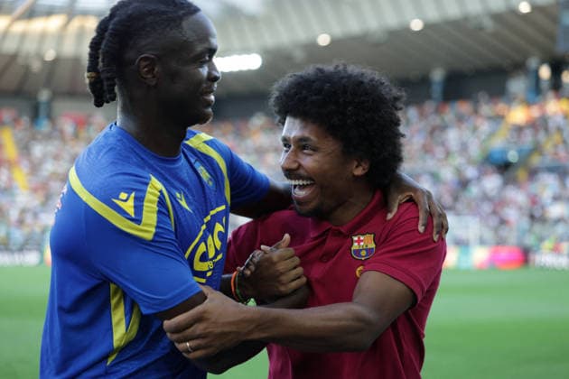 SOCCER - Friendly Match - Friuli Venezia Giulia Cup Photo by IPA ABACAPRESS.COM87327957 - UDINESE S OUMAR SOLET during the FVG Cup match between Udinese Calcio and Nottingham Forest Football Club at the Bluenergy Stadium in Udine, Italy, on August 8, 2026. Udine Italy  Copyright: xIPAxSport ABACAx