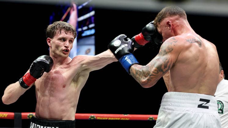 Zuffa Boxing 10, 3Arena, Dublin 8 8 2026 Sam Hickey and Brad Axe Sam Hickey and Brad Axe 8 8 2026  Copyright: xx NE1L6166