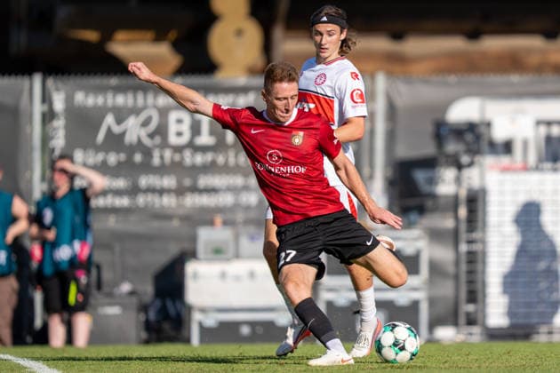 Scoring chance by Loris Maier, SG Sonnenhof Großaspach, 27, SG Sonnenhof Großaspach vs. Fortuna Cologne, Soccer, 3rd Division, Matchday 1, August 8, 2026, DFB regulations prohibit any use of photographs as image sequences and or quasi-video. Aspach, Baden-Württemberg, Germany Copyright: xkolbert-press PhilipxZieglerx
