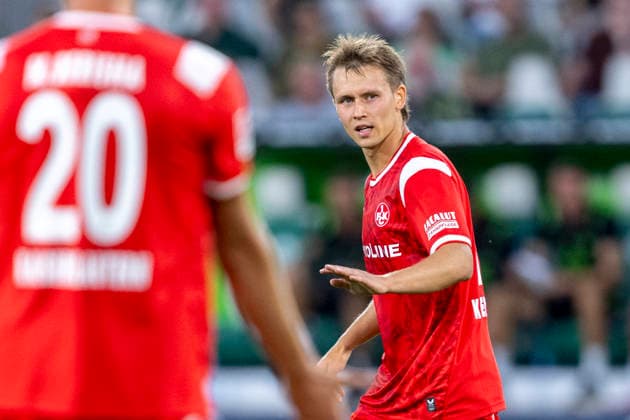 August 8, 2026 Soccer, 2. Bundesliga: VfL Wolfsburg vs. 1. FC Kaiserslautern, Matchday 1 at the Volkswagen Arena Naatan Skyttä, 1. FC Kaiserslautern IMPORTANT NOTICE: In accordance with DFL and DFB regulations, it is prohibited to use or allow the use of photographs taken in the stadium and or during the match in the form of sequential images and or video-like photo sequences Copyright: xDavidxInderliedx