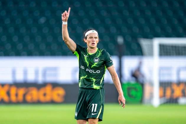 August 8, 2026 Soccer, 2. Bundesliga: VfL Wolfsburg vs. 1. FC Kaiserslautern, Matchday 1 at the Volkswagen Arena. Fabian Reese, VfL Wolfsburg, reacts. IMPORTANT NOTICE: In accordance with DFL and DFB regulations, it is prohibited to use or allow the use of photographs taken in the stadium and or during the match in the form of sequential images and or video-like photo sequences Copyright: xDavidxInderliedx