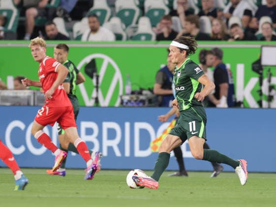 Fabian Reese, VfL Wolfsburg Soccer, Men s Team, 2026–2027 Season, 2nd Division, Volkswagen Arena, VfL Wolfsburg vs. 1. FC Kaiserslautern DFL REGULATIONS PROHIBIT ANY USE OF PHOTOGRAPHS AS IMAGE SEQUENCES AND OR QUASI-VIDEO
