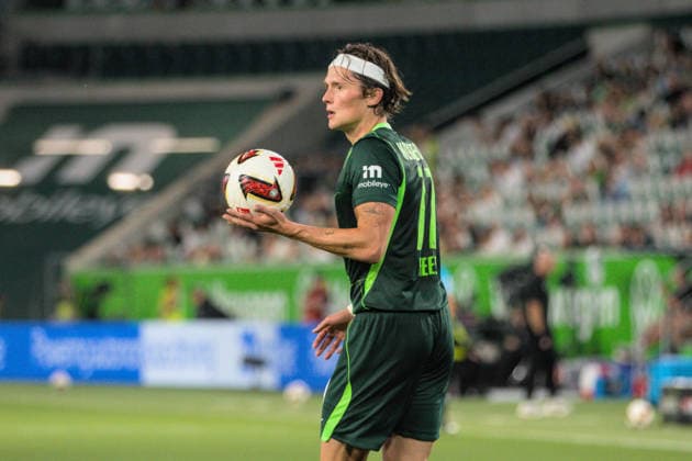 August 8, 2026 Men s Soccer 2026–2027 2. Bundesliga Matchday 1 VfL Wolfsburg 1 FC Kaiserslautern Volkswagen Arena, Wolfsburg Fabian Reese, Wolfsburg, 11, green Wolfsburg, Lower Saxony, Germany