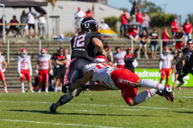 Dawson Herl Düsseldorf Panthers vs. Potsdam Royals Dawson Herl, Quarterback 12 Düsseldorf Panthers vs. Potsdam Royals at Panther Stadium in Düsseldorf, Germany, North Rhine-Westphalia American football, Week 9 of the 2026 Effect Energy GFL season. Final score: 0–49