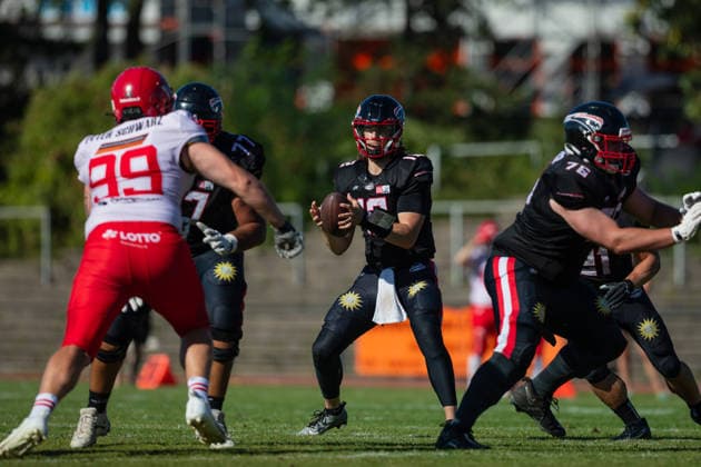 Dawson Herl Düsseldorf Panthers vs. Potsdam Royals Dawson Herl, Quarterback 12 Düsseldorf Panthers vs. Potsdam Royals at Panther Stadium in Düsseldorf, Germany, North Rhine-Westphalia American football, Week 9 of the 2026 Effect Energy GFL season. Final score: 0–49