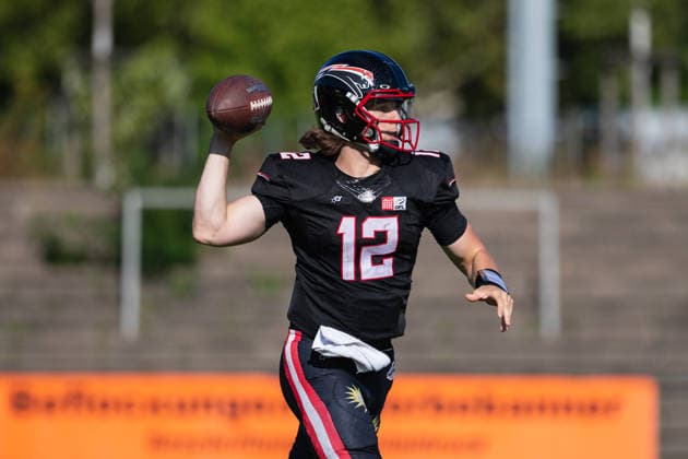 Dawson Herl Düsseldorf Panthers vs. Potsdam Royals Dawson Herl, Quarterback 12 Düsseldorf Panthers vs. Potsdam Royals at Panther Stadium in Düsseldorf, Germany, North Rhine-Westphalia American football, Week 9 of the 2026 Effect Energy GFL season. Final score: 0–49