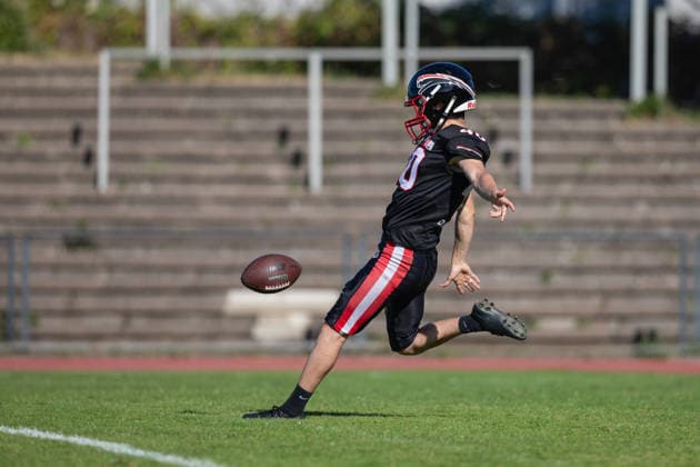 David Immel: Düsseldorf Panthers vs. Potsdam Royals; David Immel: Kicker 40; Düsseldorf Panthers vs. Potsdam Royals at Panther Stadium in Düsseldorf, Germany, North Rhine-Westphalia; American football; Week 9 of the 2026 Effect Energy GFL season; Final score: 0–49