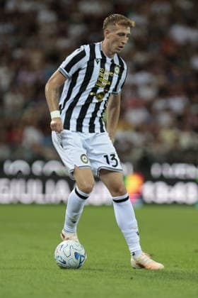 IPA87331387 - UDINESE S NICOLO BERTOLA during the FVG Cup match between Udinese Calcio and Nottingham Forest Football Club at the Bluenergy Stadium in Udine, Italy, on August 8, 2026.  Copyright: xMattiaxRadoni IPAxSportx xx 87331387