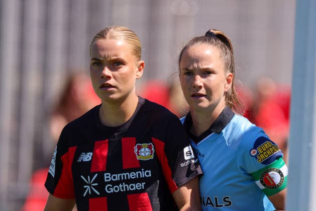 Leverkusen, Germany, August 8, 2026 Season Opener: Friendly Match—Bayer Leverkusen Women vs. Feyenoord Rotterdam Women Pictured, from left: Cornelia Kramer, Leverkusen Copyright: HMBxMedia MadeleinexFantini