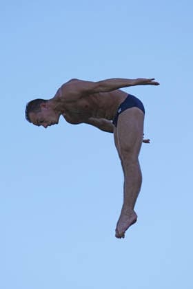 MenÕs High Diving, Andrea BARNABA from Italy at the European Aquatics Championships Paris 2026, Paris, August 08, 2026 .  Copyright: xGianxMattiaxD Alberto LaPressex