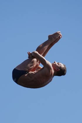 MenÕs High Diving, Andrea BARNABA from Italy at the European Aquatics Championships Paris 2026, Paris, August 08, 2026 .  Copyright: xGianxMattiaxD Alberto LaPressex