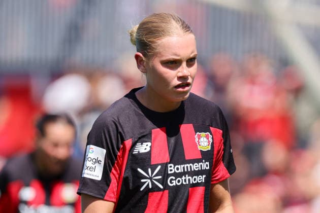 Leverkusen, Germany, August 8, 2026 Season Opener: Friendly Match—Bayer Leverkusen Women vs. Feyenoord Rotterdam Women Pictured: Cornelia Kramer, Leverkusen Copyright: HMBxMedia MadeleinexFantini