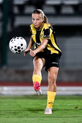August 8, 2008: Fanny Peterson of Hammarby during the Women’s Champions League qualifying match between Juventus and Hammarby on August 8, 2026 in Turin. Photo by Daniele Buffa, BILDBYRAN COP 18 XY0123 soccer football UEFA Women’s Champions League Juventus Hammarby women’s team BBENG  Copyright: DANIELExBUFFA BB260808BB659