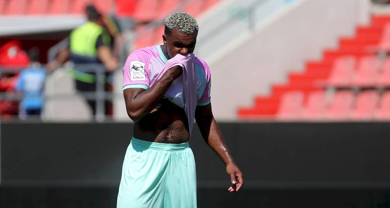 August 7, 2026, 3rd Division, FC Ingolstadt 04 vs. FC Würzburger Kickers; from left: Nathan de Medina of FC Würzburger Kickers looking disappointed; disappointment; single frame; Ingolstadt, Audi Sportpark, Bavaria, Germany