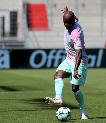 August 7, 2026, 3. Liga, FC Ingolstadt 04 vs. FC Würzburger Kickers (from left: David Kinsombi, FC Würzburger Kickers), cutout, single frame, action shot, Ingolstadt Audi Sportpark, Bavaria, Germany
