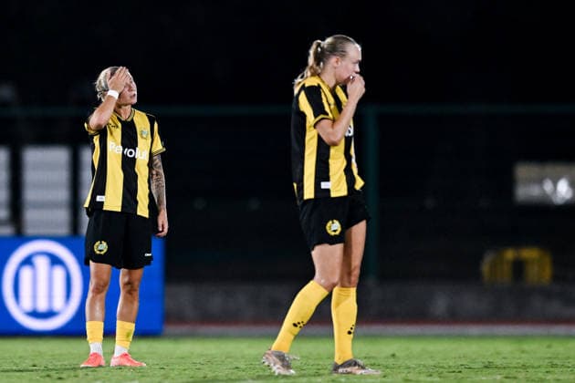 August 8, 2008: Filippa Curmark of Hammarby looks dejected during the Women’s Champions League qualifying match between Juventus and Hammarby on August 8, 2026 in Turin. Photo by Daniele Buffa, BILDBYRAN COP 18 XY0123 soccer football UEFA Women’s Champions League Juventus Hammarby women’s team BBENG depp  Copyright: DANIELExBUFFA BB260808BB665