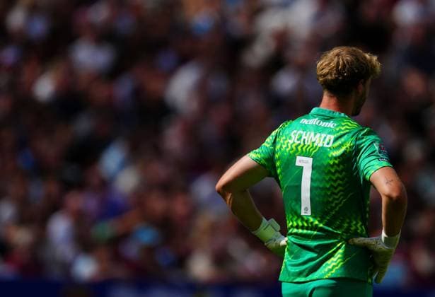 Portsmouth goalkeeper Nicolas Schmid West Ham United v Portsmouth, EFL Carabao Cup, First Round, Football, London Stadium, London, UK - 08 Aug 2026London London Stadium United Kingdom EDITORIAL USE ONLY No use with unauthorised audio, video, data, fixture lists, club league logos or live services. Online in-match use limited to 120 images, no video emulation. No use in betting, games or single club league player publications.  Copyright: xJavierxGarcia Shutterstockx 17051072fy