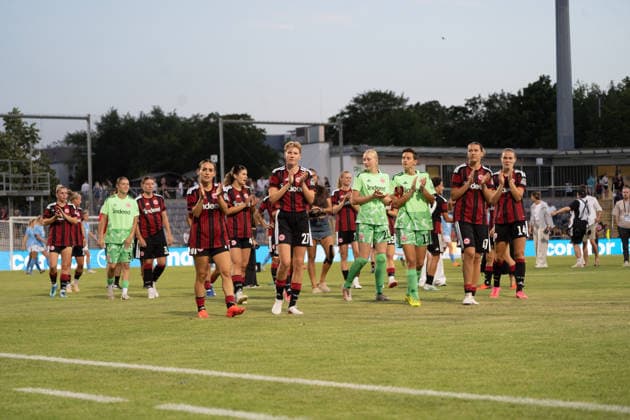 August 8, 2026, xhfmx, Soccer UEFA WCLQ, Eintracht Frankfurt vs. Malmö FF The Eintracht women celebrate their home victory over Malmö DFL DFB REGULATIONS PROHIBIT ANY USE OF PHOTOGRAPHS as IMAGE SEQUENCES and or QUASI-VIDEO Frankfurt