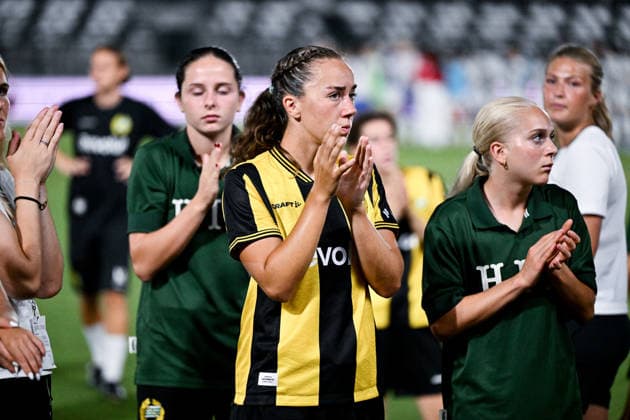 August 8, 2008: Athinna Persson of Hammarby looks dejected after the Women’s Champions League qualifying match between Juventus and Hammarby on August 8, 2026 in Turin. Photo by Daniele Buffa, BILDBYRAN COP 18 XY0123 soccer football UEFA Women’s Champions League Juventus Hammarby women’s team BBENG depp  Copyright: DANIELExBUFFA BB260808BB705