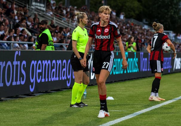 Soccer Europe UEFA Women s Champions League 2026–2027, Qualifying Round 2, Final, August 8, 2026 Eintracht Frankfurt Women vs. Malmö FF Women Stadion am Brentanobad, Frankfurt am Main, Germany Paulina Krummbiegel Frankfurt am Main Stadion am Brentanobad Hesse, Germany Copyright: xAmiirxAmedjouax