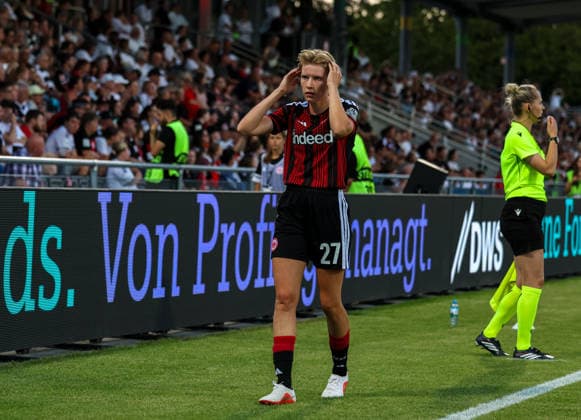 Soccer Europe UEFA Women s Champions League 2026–2027, Qualifying Round 2, Final, August 8, 2026 Eintracht Frankfurt Women vs. Malmö FF Women Stadion am Brentanobad, Frankfurt am Main, Germany Paulina Krummbiegel Frankfurt am Main Stadion am Brentanobad Hesse, Germany Copyright: xAmiirxAmedjouax
