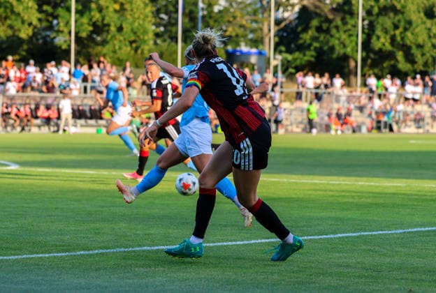 Soccer Europe UEFA Women s Champions League 2026–2027, Qualifying Round 2, Final, August 8, 2026 Eintracht Frankfurt Women vs. Malmö FF Women Stadion am Brentanobad, Frankfurt am Main, Germany Laura Freigang Eintracht Frankfurt Women, 10 Frankfurt am Main Stadion am Brentanobad, Hesse, Germany Copyright: xAmiirxAmedjouax