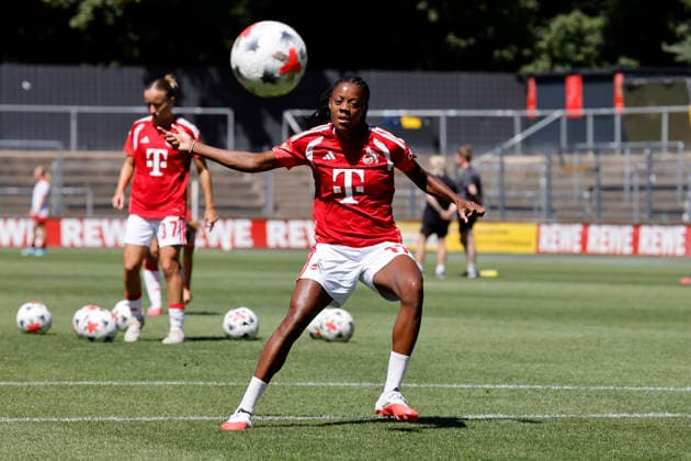 Soccer player Lydia Andrade, midfielder, during the friendly match between the 1. FC Köln Women s Team and FC Twente Enschede (NED) at Franz Kremer Stadium. Final score: 5–1 for Köln, August 8, 2026, North Rhine-Westphalia, Germany Copyright: xChristophxHardtx