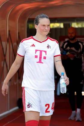 Soccer player Elise Stenevik, defender, during the friendly match between the 1. FC Köln Women s Team and FC Twente Enschede (NED) at Franz Kremer Stadium. Final score: 5–1 for Köln, August 8, 2026, North Rhine-Westphalia, Germany Copyright: xChristophxHardtx