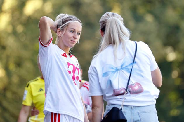 Soccer player Kathrin Kathy Hendrich (defense) and soccer player Sandra Maria Jessen (forward) during the friendly match between 1. FC Köln s women s first team and FC Twente Enschede (NED) at Franz Kremer Stadium. Final score: 5–1 for Köln, August 8, 2026, North Rhine-Westphalia, Germany Copyright: xChristophxHardtx
