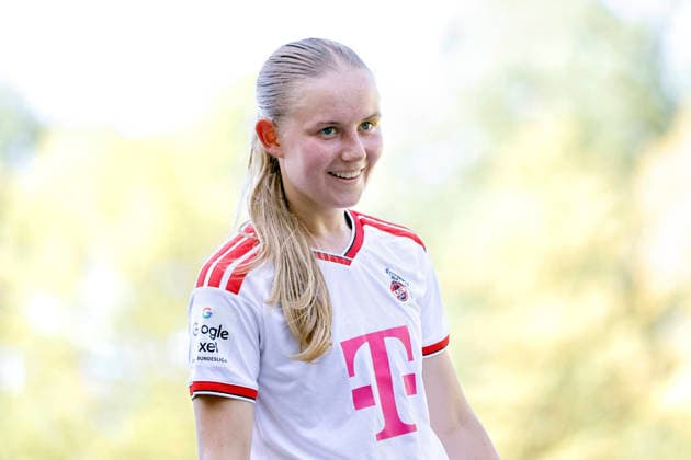 Soccer player Carlotta Imping on defense during the friendly match between 1. FC Köln s women s first team and FC Twente Enschede (NED) at Franz Kremer Stadium. Final score: 5–1 for Köln, August 8, 2026, North Rhine-Westphalia, Germany Copyright: xChristophxHardtx