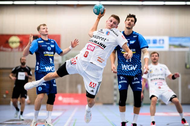 Altensteig SCup 26 27 HC Erlangen TVB Stuttgart Sander Andreassen Overjordet HC Erlangen Altensteig Eichwaldhalle Baden-Württemberg Germany
