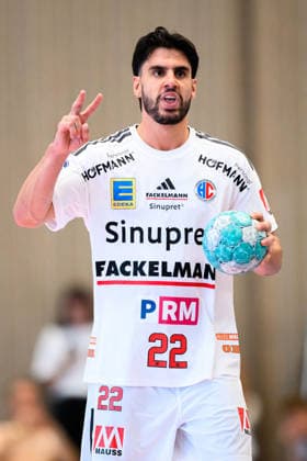 Altensteig SCup 26 27 HC Erlangen TVB Stuttgart Eloy Morante Maldonado HC Erlangen Altensteig Eichwaldhalle Baden-Württemberg Germany