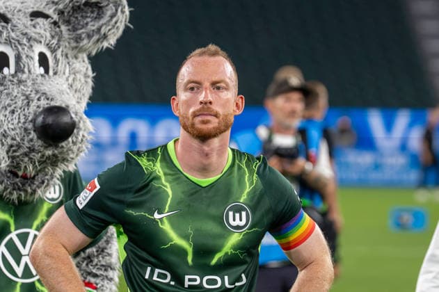 German Soccer 2. Bundesliga, Matchday 1, 2026–2027, VfL Wolfsburg vs. 1. FC Kaiserslautern on August 8, 2026, at the Volkswagen Arena in Wolfsburg; Maximilian Arnold of VfL Wolfsburg, age 27, after the game at the Volkswagen Arena in Wolfsburg, Germany Copyright: xSvenxHeidmannx
