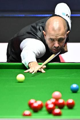 TAIYUAN, CHINA - AUGUST 08: Barry Hawkins of England plays a shot in the Round 1 match against Liu Hongyu of China on day 1 of the 2026 China Open (officially the 2026 Satuo China Open) at the Riverside Sports Centre on August 8, 2026 in Taiyuan, Shanxi Province of China.  Copyright: xChinaxNewsxServicex 111658929168
