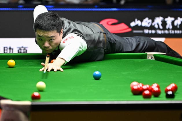 TAIYUAN, CHINA - AUGUST 08: Ding Junhui of China plays a shot in the first round match against David Gilbert of England on day 1 of the 2026 World Snooker Tour China Open at Taiyuan Binhe Sports Center on August 8, 2026 in Taiyuan, Shanxi Province of China.  Copyright: xChinaxNewsxServicex 111658816863