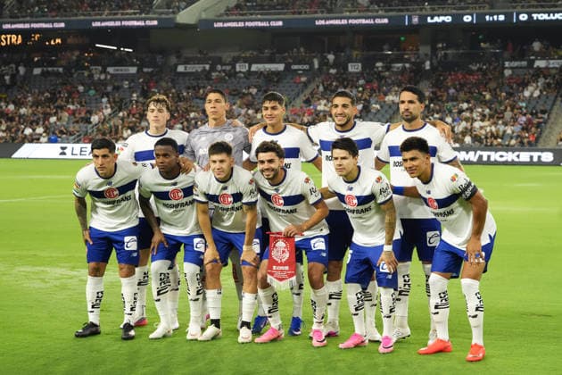 Toluca players line up for a Leagues Cup match between Toluca and Los Angeles FC at BMO Stadium in Los Angeles, USA, 08 August 2026. Leagues Cup: Toluca vs Los Angeles FC !ACHTUNG: NUR REDAKTIONELLE NUTZUNG!  Copyright: xOmarxAlonsox AME7355 20260809-55021103554_1