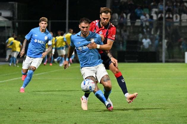 Photo: IPP Felice De Martino, Castel di Sangro, Aquila, August 8, 2026. Soccer Friendly Match 20262027: Napoli vs. Celta de Vigo. Pictured: Matteo Politano. Italy Photo Press World. Copyright  Castel di Sangro italy Italia ITALY  Copyright: xIMAGO R4924_italyphotopressx