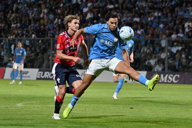 Photo: IPP Felice De Martino, Castel di Sangro, Aquila, August 8, 2026 Soccer Friendly Match 20262027: Napoli vs. Celta de Vigo. Pictured: Antonio Vergara. Italy Photo Press World. Copyright  Castel di Sangro italy Italia ITALY  Copyright: xIMAGO R4924_italyphotopressx