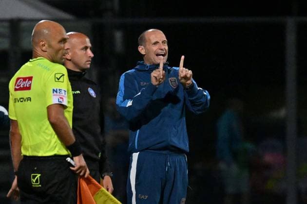 Photo: IPP Felice De Martino, Castel di Sangro, Aquila, August 8, 2026 Soccer Friendly Match 20262027: Napoli vs. Celta de Vigo. Pictured: Massimiliano Allegri. Italy Photo Press World. Copyright  Castel di Sangro italy Italia ITALY  Copyright: xIMAGO R4924_italyphotopressx