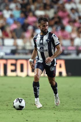 MIAMI, FL - AUGUST 08: Monterrey Diego Rossi (9) brings the ball forward in the first half during the match between CF Monterrey and Inter Miami on Saturday, August 8, 2026 at NU Stadium in Miami, FL (Photo by Peter Joneleit Icon Sportswire) SOCCER: AUG 08 Leagues Cup Miami vs Monterrey EDITORIAL USE ONLY Icon260808077