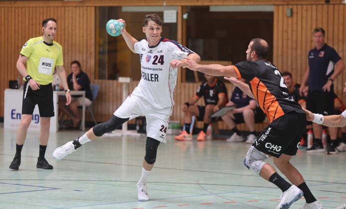 Bönnigheim, Handball: SG BBM Bietigheim vs. Kadetten Schaffhausen, Maxim Orlov (BBM)