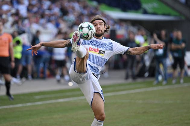Joshua Bitter, MSV Duisburg, August 8, 2026, Soccer, 3rd Division, 2026–27 Season, Matchday 1, MSV Duisburg vs. SV Meppen 3–0. DFB regulations prohibit any use of photographs as image sequences and or quasi-video. Duisburg, Schauinsland Reisen Arena, North Rhine-Westphalia, Germany Team2