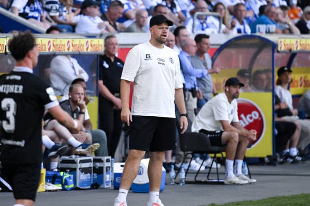 Coach Lucas Beniermann, SV Meppen 08, August 8, 2026, Soccer, 3rd Division, 2026–27 Season, Matchday 1, MSV Duisburg vs. SV Meppen 3–0. DFB regulations prohibit any use of photographs as image sequences and or quasi-video. Duisburg, Schauinsland Reisen Arena, North Rhine-Westphalia, Germany Team2