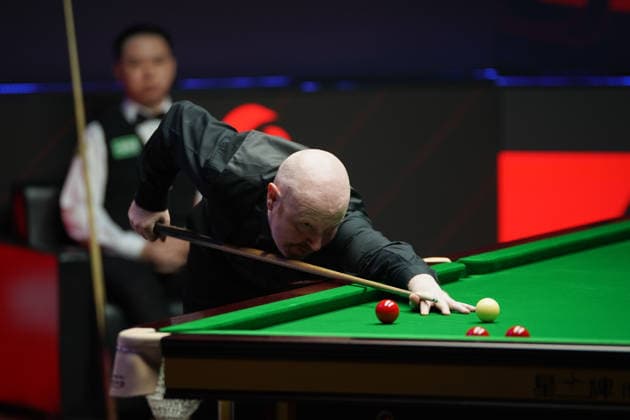 TAIYUAN, CHINA - AUGUST 09: Anthony McGill of Scotland plays a shot in the first round match against Xiao Guodong of China on day 2 of the 2026 World Snooker Tour China Open at Taiyuan Binhe Sports Center on August 9, 2026 in Taiyuan, Shanxi Province of China.  Copyright: xTaixChengzhex 111658964114
