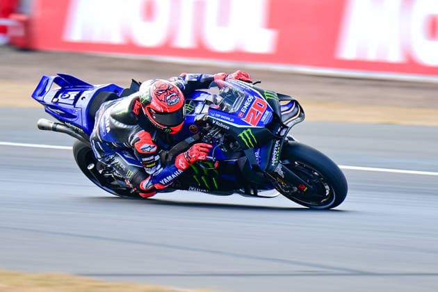 motor racing, Motorsport Moto GP Qatar Airways Grand Prix of Great Britain Monster Energy Yamaha MotoGP team rider Fabio Quartararo (20) during the Moto GP Qatar Airways Grand Prix of Great Britain at Silverstone, Towcester, UK on 9 August 2026. Towcester Silverstone Northamptonshire UK Editorial use only , Copyright: xDennisxGoodwinx PSI-24671-0020