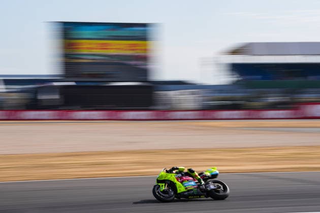 Franco Morbidelli (Italy) of the Pertamina Enduro VR46 Racing Team ( 21) during MotoGP Warm Up at Round 12 of the 2026 Qatar Airways Grand Prix of Great Britain at Silverstone Circuit, Towcester, England on the 9 August 2026.  Copyright: xDavidxHornx PMI-7310-0256