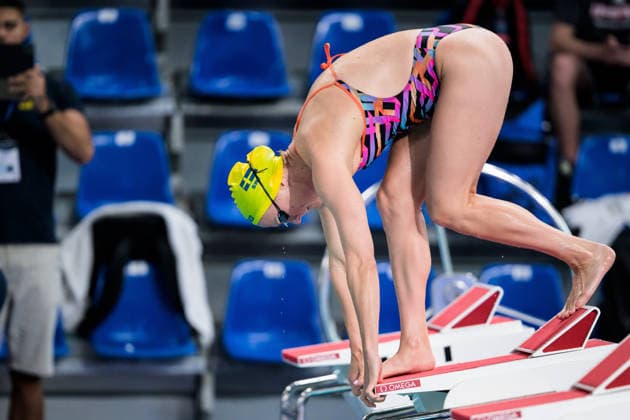 August 9, 2026: Sarah Sjöström of Sweden at a swimming training session on the tenth day of the 2026 European Aquatics Championships, 2026 in Saint Denis. Photo by Joel Marklund. BILDBYRAN code JM JM0836 bbeng swimming 2026 European Aquatics Championships EM training practice Sweden  Copyright: JOELxMARKLUND BB260809JM004