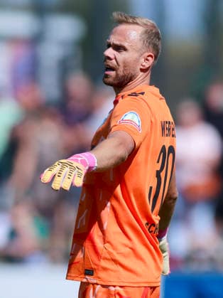 Goalkeeper Alexander Schlager of Werder Bremen gestures during the friendly match between Werder Bremen and SC Paderborn 07 at Stadion am Oyther Berg on August 8, 2026, in Vechta, Germany Photo by Marco Steinbrenner DeFodi Images Goalkeeper Alexander Schlager of Werder Bremen gestures during the friendly match between Werder Bremen and SC Paderborn 07 at Stadion am Oyther Berg on August 8, 2026 in Vechta, Germany Photo by Marco Steinbrenner DeFodi Images Photo by Marco Steinbrenner DeFodi Images